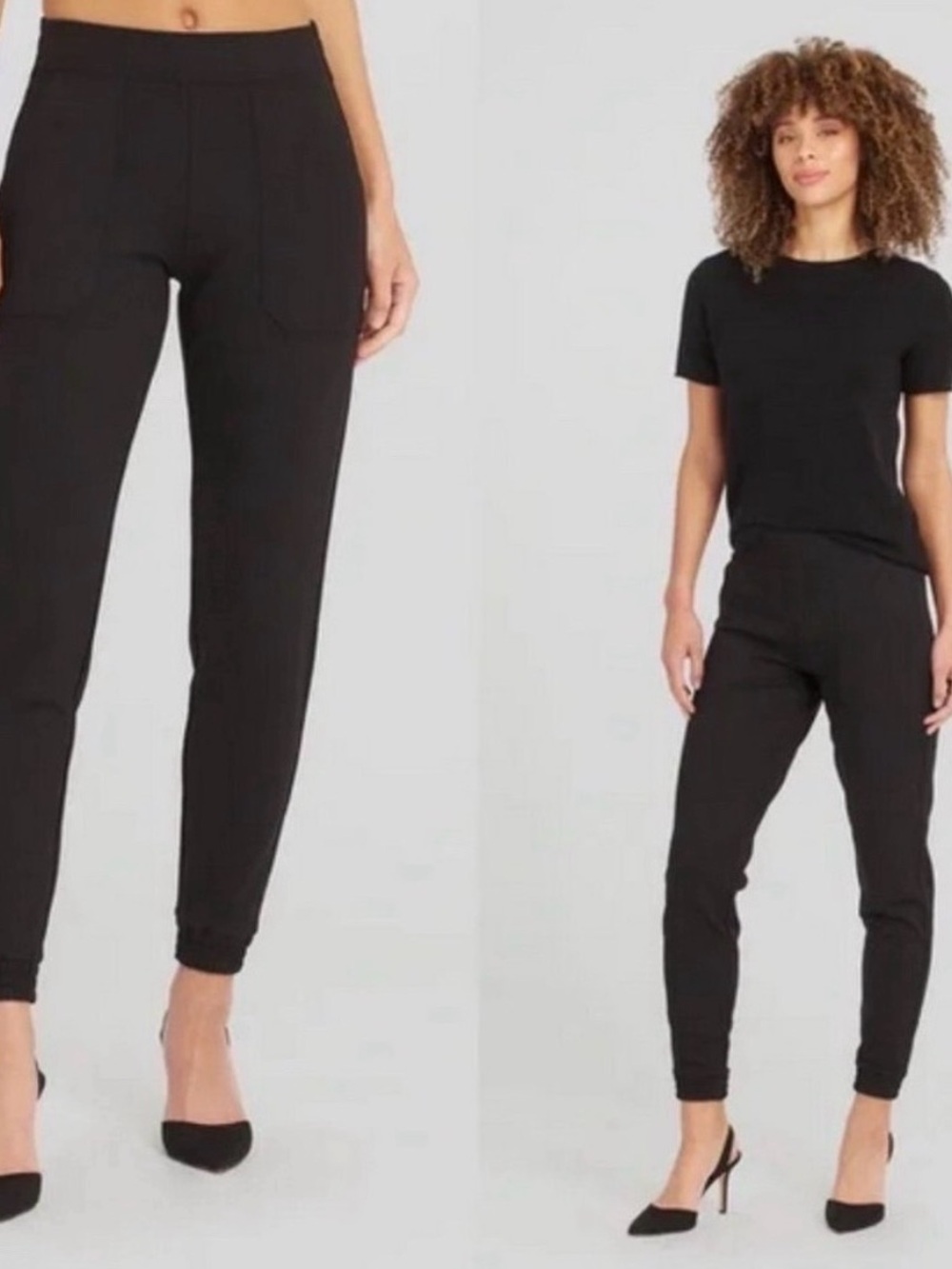 Spanx Classic Black Perfect Jogger Ponte Joggers Size Small